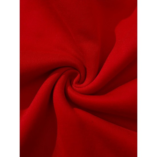 Plus Size Cozy Letter Print Hoodie - Soft, Casual, Drawstring, Hooded, Long Sleeve, Kangaroo Pocket Sweatshirt for Fall & Winter - Women's Comfortable Plus Size Clothing for Everyday Wear